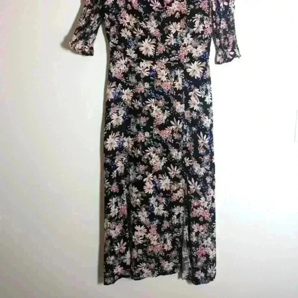 Francesca's Boutique Mi Ami Katie Floral Split Midi Dress - size Medium BNWOT - Picture 4 of 7